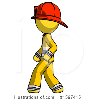 Royalty-Free (RF) Yellow Design Mascot Clipart Illustration by Leo Blanchette - Stock Sample #1597415