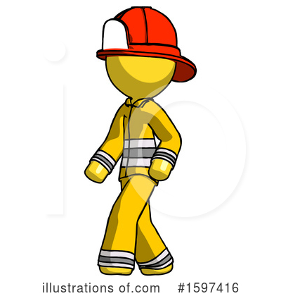 Royalty-Free (RF) Yellow Design Mascot Clipart Illustration by Leo Blanchette - Stock Sample #1597416