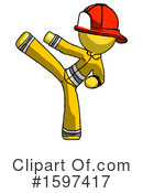 Yellow Design Mascot Clipart #1597417 by Leo Blanchette