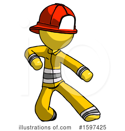 Royalty-Free (RF) Yellow Design Mascot Clipart Illustration by Leo Blanchette - Stock Sample #1597425