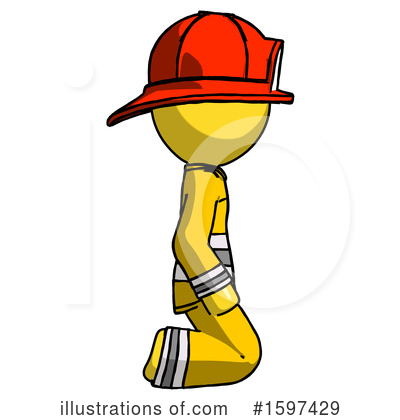 Royalty-Free (RF) Yellow Design Mascot Clipart Illustration by Leo Blanchette - Stock Sample #1597429