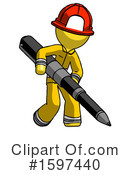 Yellow Design Mascot Clipart #1597440 by Leo Blanchette