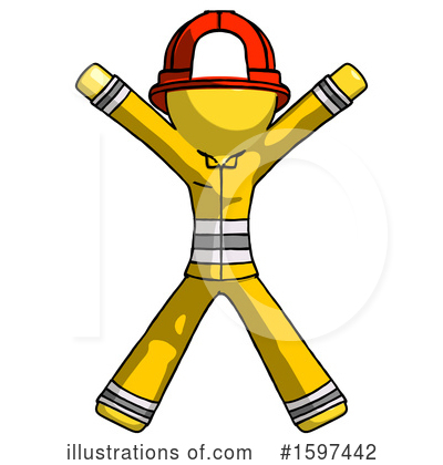 Royalty-Free (RF) Yellow Design Mascot Clipart Illustration by Leo Blanchette - Stock Sample #1597442