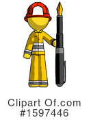 Yellow Design Mascot Clipart #1597446 by Leo Blanchette