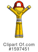 Yellow Design Mascot Clipart #1597451 by Leo Blanchette