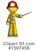 Yellow Design Mascot Clipart #1597458 by Leo Blanchette