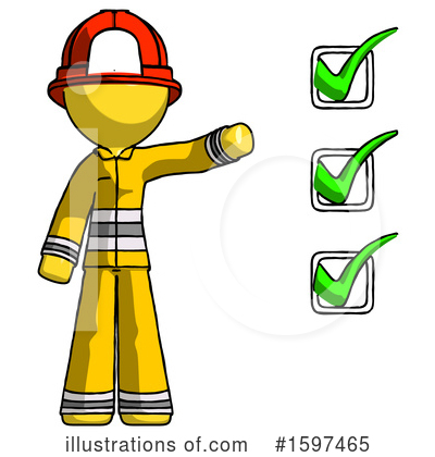 Royalty-Free (RF) Yellow Design Mascot Clipart Illustration by Leo Blanchette - Stock Sample #1597465