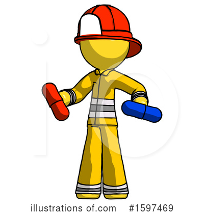 Royalty-Free (RF) Yellow Design Mascot Clipart Illustration by Leo Blanchette - Stock Sample #1597469