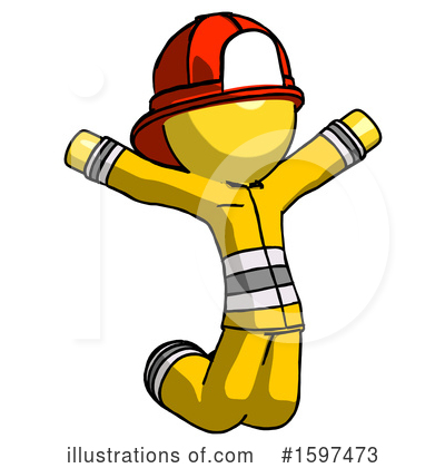 Royalty-Free (RF) Yellow Design Mascot Clipart Illustration by Leo Blanchette - Stock Sample #1597473