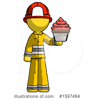 Royalty-Free (RF) Yellow Design Mascot Clipart Illustration by Leo Blanchette - Stock Sample #1597494