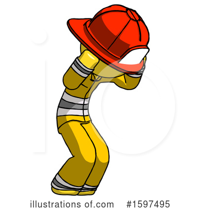 Royalty-Free (RF) Yellow Design Mascot Clipart Illustration by Leo Blanchette - Stock Sample #1597495