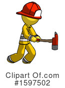 Yellow Design Mascot Clipart #1597502 by Leo Blanchette