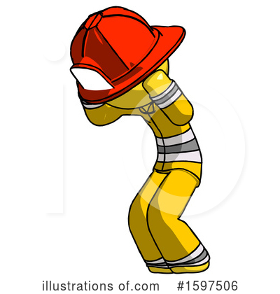 Royalty-Free (RF) Yellow Design Mascot Clipart Illustration by Leo Blanchette - Stock Sample #1597506