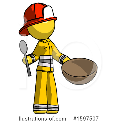 Royalty-Free (RF) Yellow Design Mascot Clipart Illustration by Leo Blanchette - Stock Sample #1597507