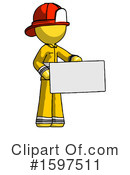 Yellow Design Mascot Clipart #1597511 by Leo Blanchette