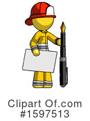 Yellow Design Mascot Clipart #1597513 by Leo Blanchette