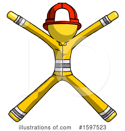 Royalty-Free (RF) Yellow Design Mascot Clipart Illustration by Leo Blanchette - Stock Sample #1597523