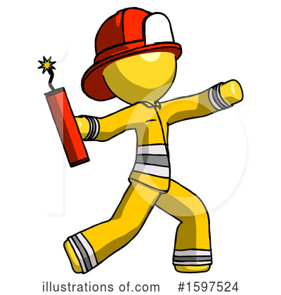 Royalty-Free (RF) Yellow Design Mascot Clipart Illustration by Leo Blanchette - Stock Sample #1597524
