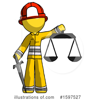 Royalty-Free (RF) Yellow Design Mascot Clipart Illustration by Leo Blanchette - Stock Sample #1597527