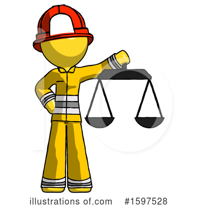 Royalty-Free (RF) Yellow Design Mascot Clipart Illustration by Leo Blanchette - Stock Sample #1597528