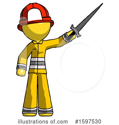 Royalty-Free (RF) Yellow Design Mascot Clipart Illustration by Leo Blanchette - Stock Sample #1597530