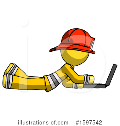 Royalty-Free (RF) Yellow Design Mascot Clipart Illustration by Leo Blanchette - Stock Sample #1597542