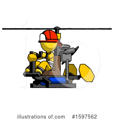 Royalty-Free (RF) Yellow Design Mascot Clipart Illustration by Leo Blanchette - Stock Sample #1597562