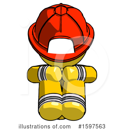 Royalty-Free (RF) Yellow Design Mascot Clipart Illustration by Leo Blanchette - Stock Sample #1597563