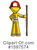 Yellow Design Mascot Clipart #1597574 by Leo Blanchette
