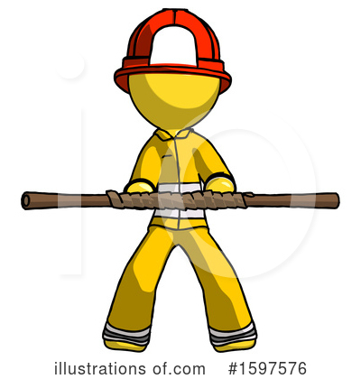 Royalty-Free (RF) Yellow Design Mascot Clipart Illustration by Leo Blanchette - Stock Sample #1597576