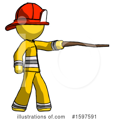 Royalty-Free (RF) Yellow Design Mascot Clipart Illustration by Leo Blanchette - Stock Sample #1597591
