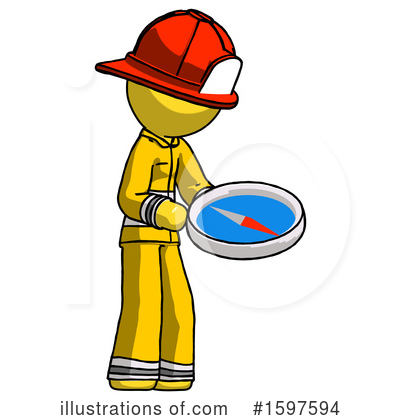 Royalty-Free (RF) Yellow Design Mascot Clipart Illustration by Leo Blanchette - Stock Sample #1597594
