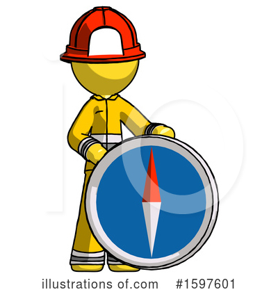 Royalty-Free (RF) Yellow Design Mascot Clipart Illustration by Leo Blanchette - Stock Sample #1597601