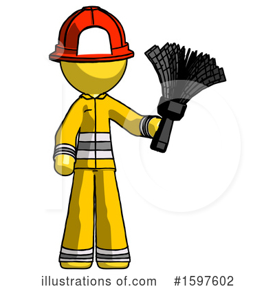 Royalty-Free (RF) Yellow Design Mascot Clipart Illustration by Leo Blanchette - Stock Sample #1597602