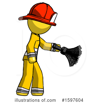 Royalty-Free (RF) Yellow Design Mascot Clipart Illustration by Leo Blanchette - Stock Sample #1597604