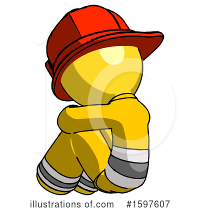 Royalty-Free (RF) Yellow Design Mascot Clipart Illustration by Leo Blanchette - Stock Sample #1597607