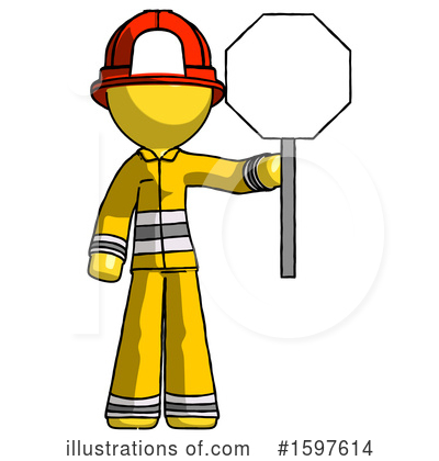 Royalty-Free (RF) Yellow Design Mascot Clipart Illustration by Leo Blanchette - Stock Sample #1597614