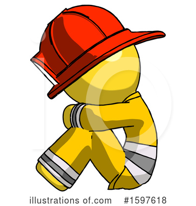 Royalty-Free (RF) Yellow Design Mascot Clipart Illustration by Leo Blanchette - Stock Sample #1597618