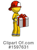 Yellow Design Mascot Clipart #1597631 by Leo Blanchette
