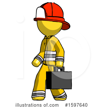 Royalty-Free (RF) Yellow Design Mascot Clipart Illustration by Leo Blanchette - Stock Sample #1597640