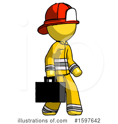 Royalty-Free (RF) Yellow Design Mascot Clipart Illustration by Leo Blanchette - Stock Sample #1597642