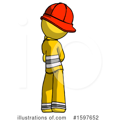 Royalty-Free (RF) Yellow Design Mascot Clipart Illustration by Leo Blanchette - Stock Sample #1597652