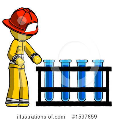 Royalty-Free (RF) Yellow Design Mascot Clipart Illustration by Leo Blanchette - Stock Sample #1597659