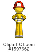 Yellow Design Mascot Clipart #1597662 by Leo Blanchette