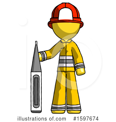 Royalty-Free (RF) Yellow Design Mascot Clipart Illustration by Leo Blanchette - Stock Sample #1597674