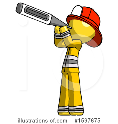 Royalty-Free (RF) Yellow Design Mascot Clipart Illustration by Leo Blanchette - Stock Sample #1597675