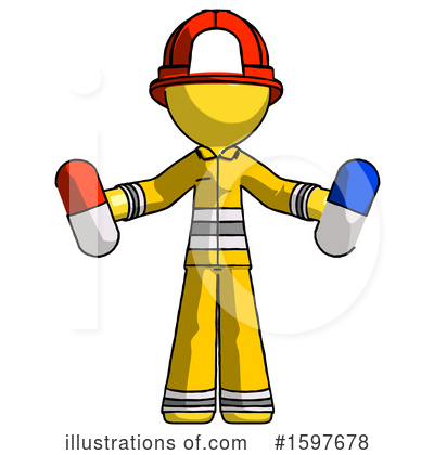 Royalty-Free (RF) Yellow Design Mascot Clipart Illustration by Leo Blanchette - Stock Sample #1597678