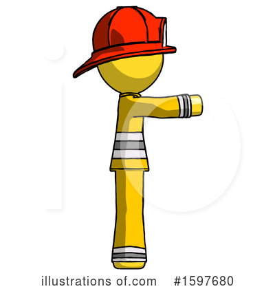 Royalty-Free (RF) Yellow Design Mascot Clipart Illustration by Leo Blanchette - Stock Sample #1597680