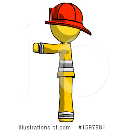 Royalty-Free (RF) Yellow Design Mascot Clipart Illustration by Leo Blanchette - Stock Sample #1597681