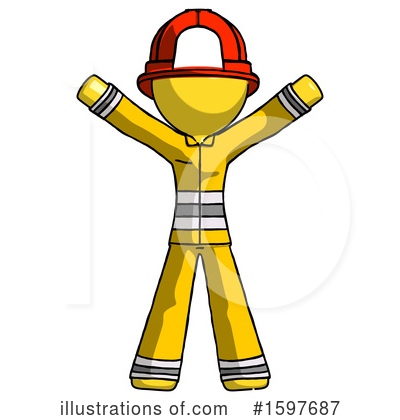 Royalty-Free (RF) Yellow Design Mascot Clipart Illustration by Leo Blanchette - Stock Sample #1597687